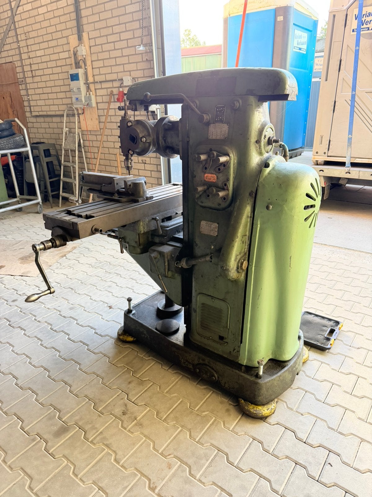 Robuste freesbank, freesmachine, metaalbewerkingsmachine, Doe-het-zelf en Verbouw, Ophalen of Verzenden, Gebruikt