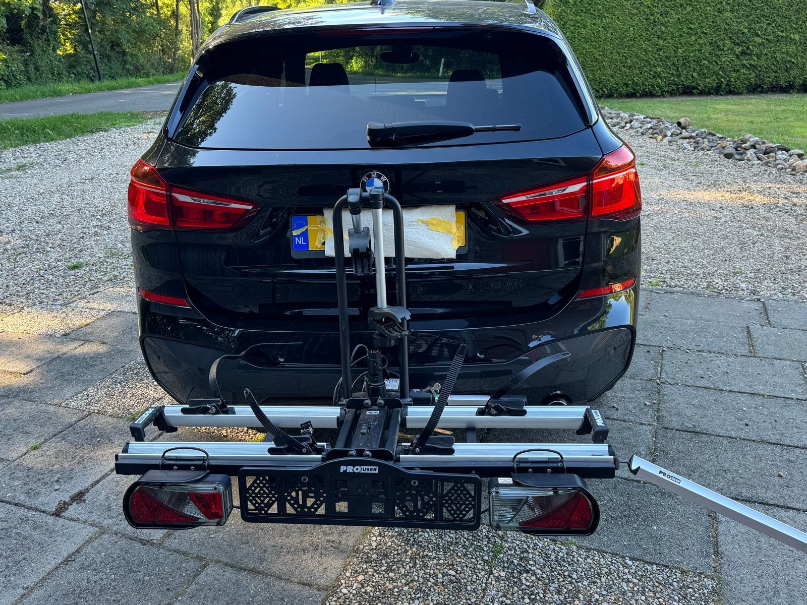 Fietsdrager incl. oprijgoot en sleutels, Ophalen, Gebruikt, 2 fietsen, Trekhaakdrager