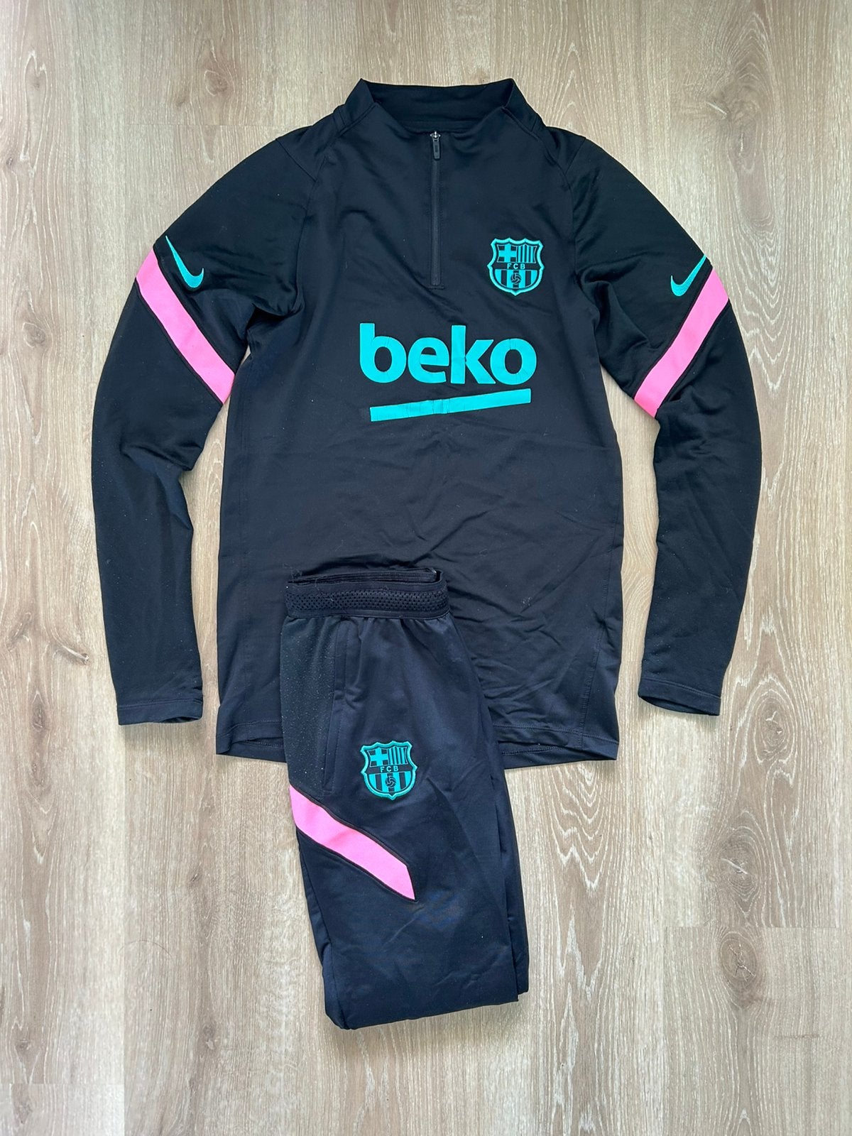 FC Barcelona trainingspak Nike 20/21 maat XS/S, Zwart, Ophalen of Verzenden, Nike, Nike