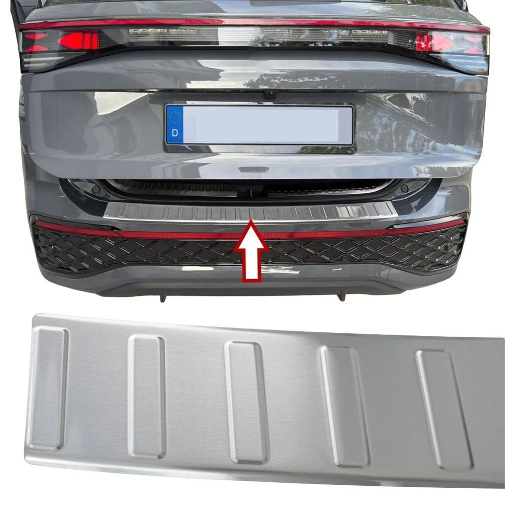 Achterbumper Beschermer Voor Volkswagen Tayron 2024+ RVS Mat