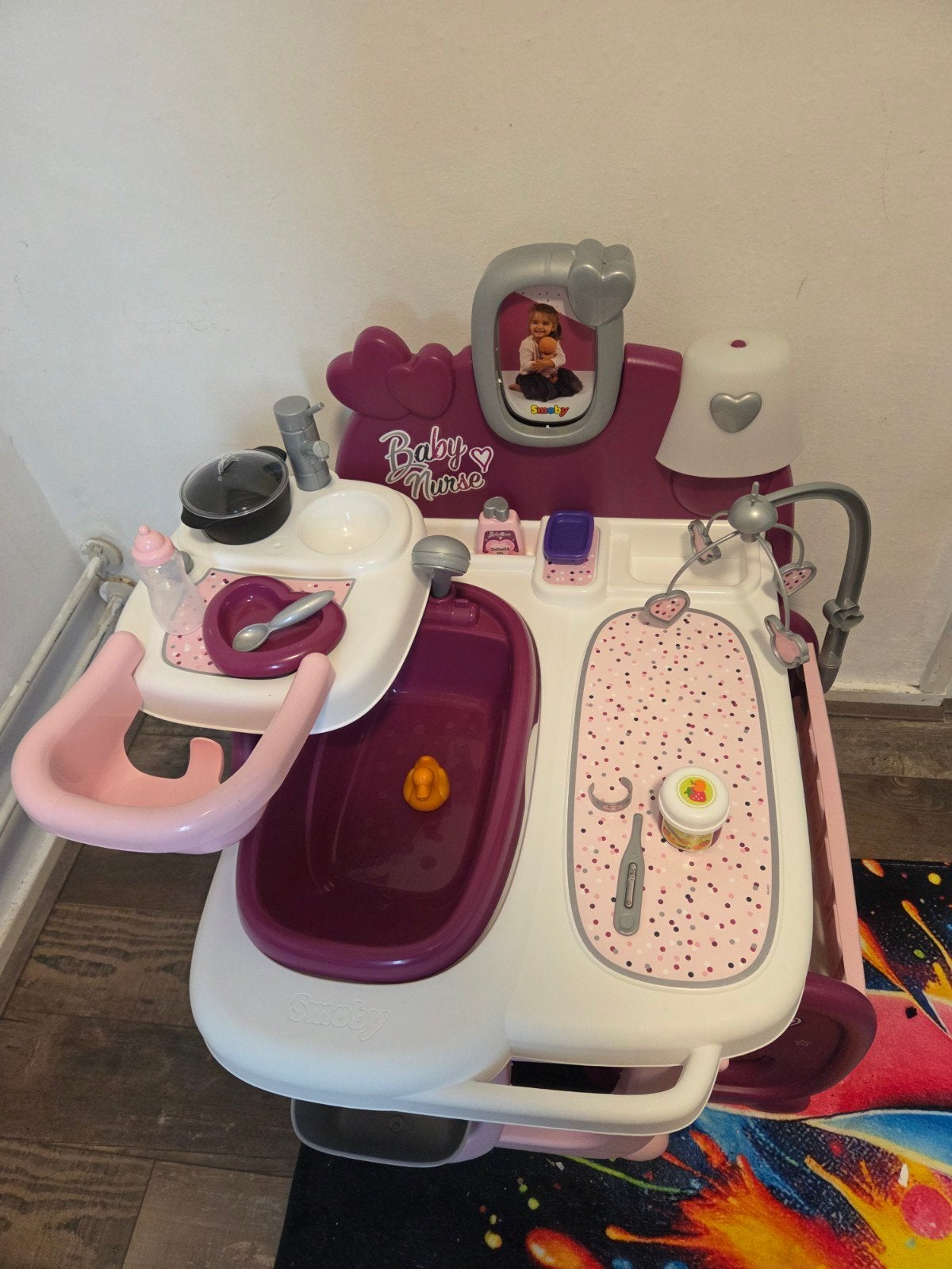 Smoby Baby Nurse verzorgingstafel, Ophalen, Zo goed als nieuw, Babypop