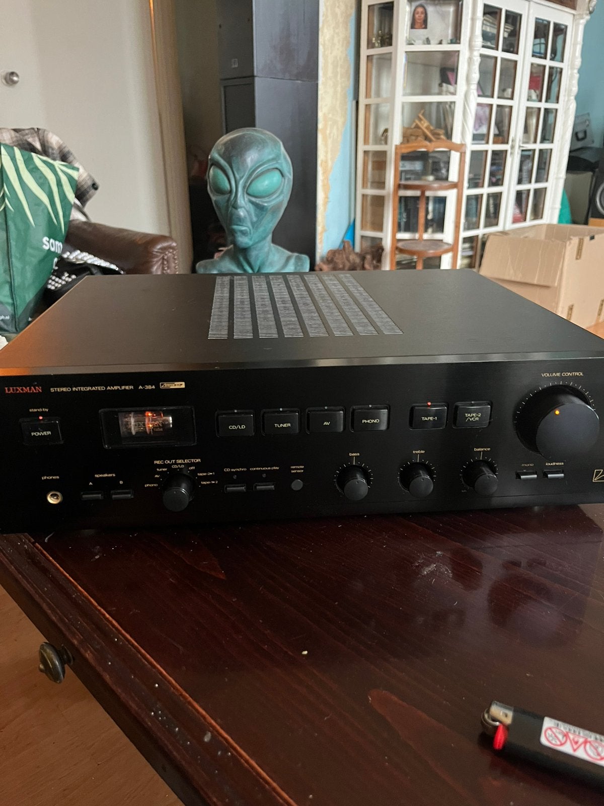 Luxman A-384 High-End Hybride Buizenversterker – Topklank !, Zo goed als nieuw, 60 tot 120 watt, Stereo, Ophalen