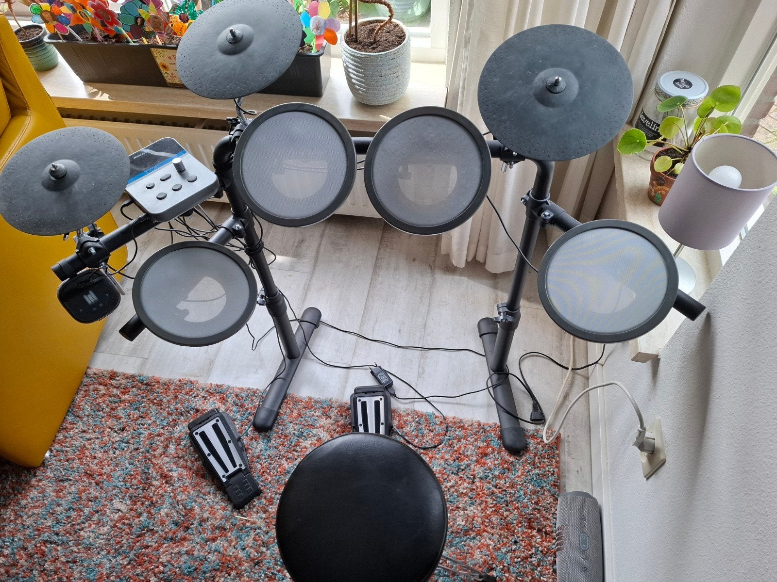 Millenium Rookie E-Drum Set - Compleet met kruk en pedalen, Ophalen, Gebruikt, Overige merken, Elektronisch