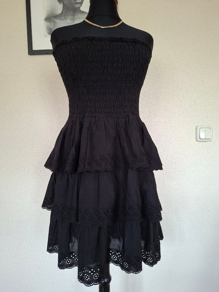Zwarte kanten jurk merk Atmosphere maat M / 38 /10, Kleding | Dames, Maat 38/40 (M), Atmosphere, Zwart, Ophalen of Verzenden