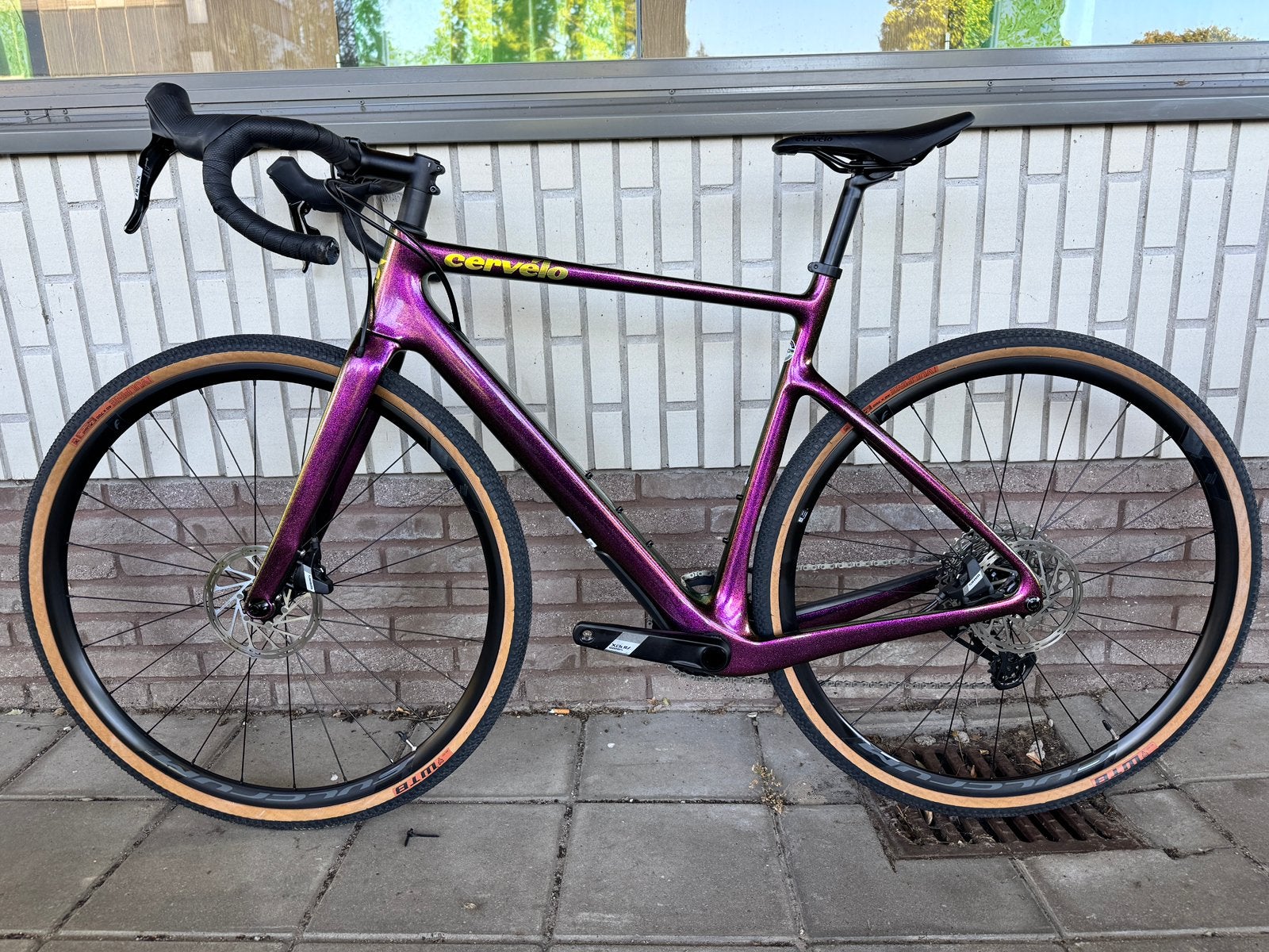 CERVÉLO ÁSPERO – PURPLE SUNSET – CARBON – 54 – SRAM APEX, Overige merken, Carbon, Ophalen of Verzenden, Zo goed als nieuw
