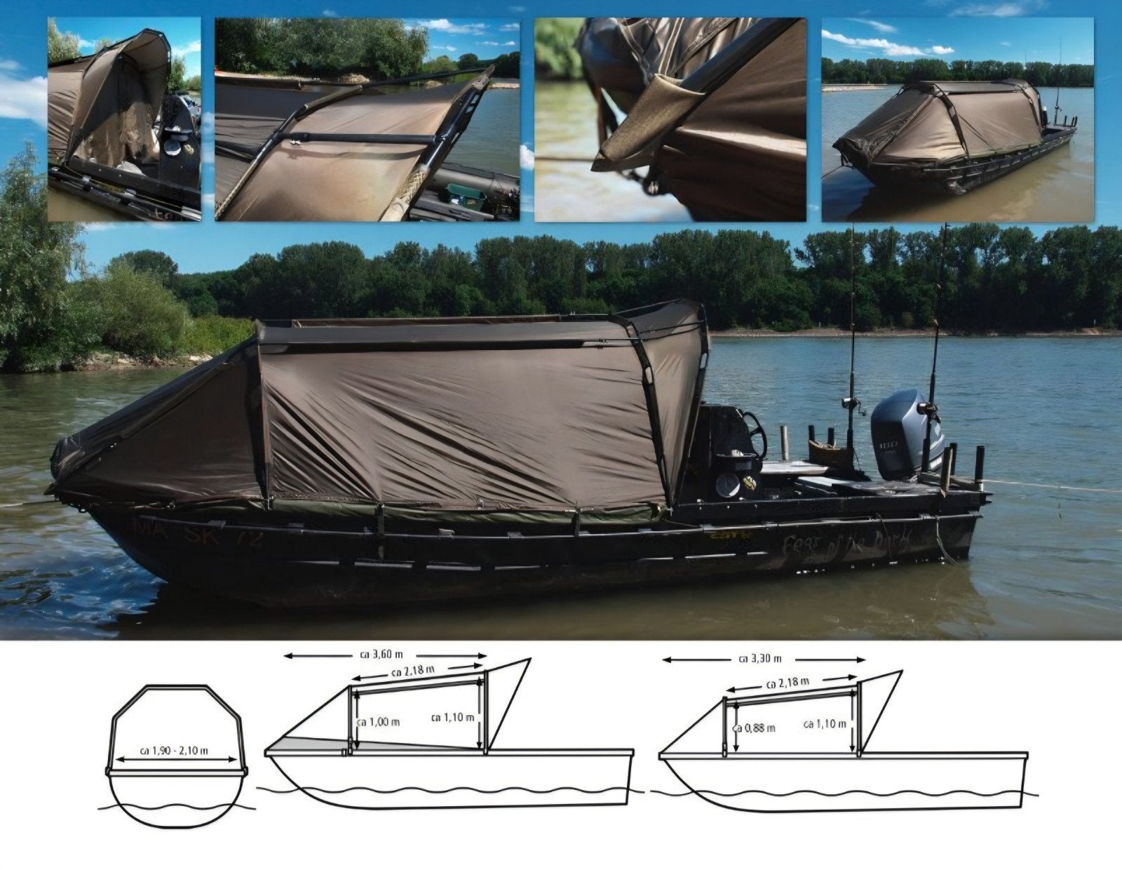 Blackcat boot tent nieuw, Watersport en Boten, Ophalen, Nieuw