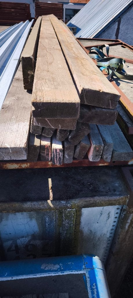 houten balken, profielen,  planken alles in een koop, Ophalen, Gebruikt, Balk, Overige houtsoorten