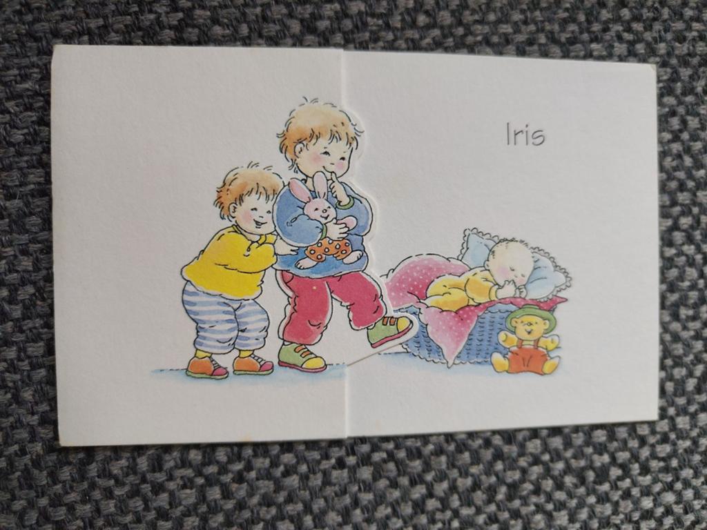 Iris, Ophalen of Verzenden, 1990 tot 2000, Geboortekaartje