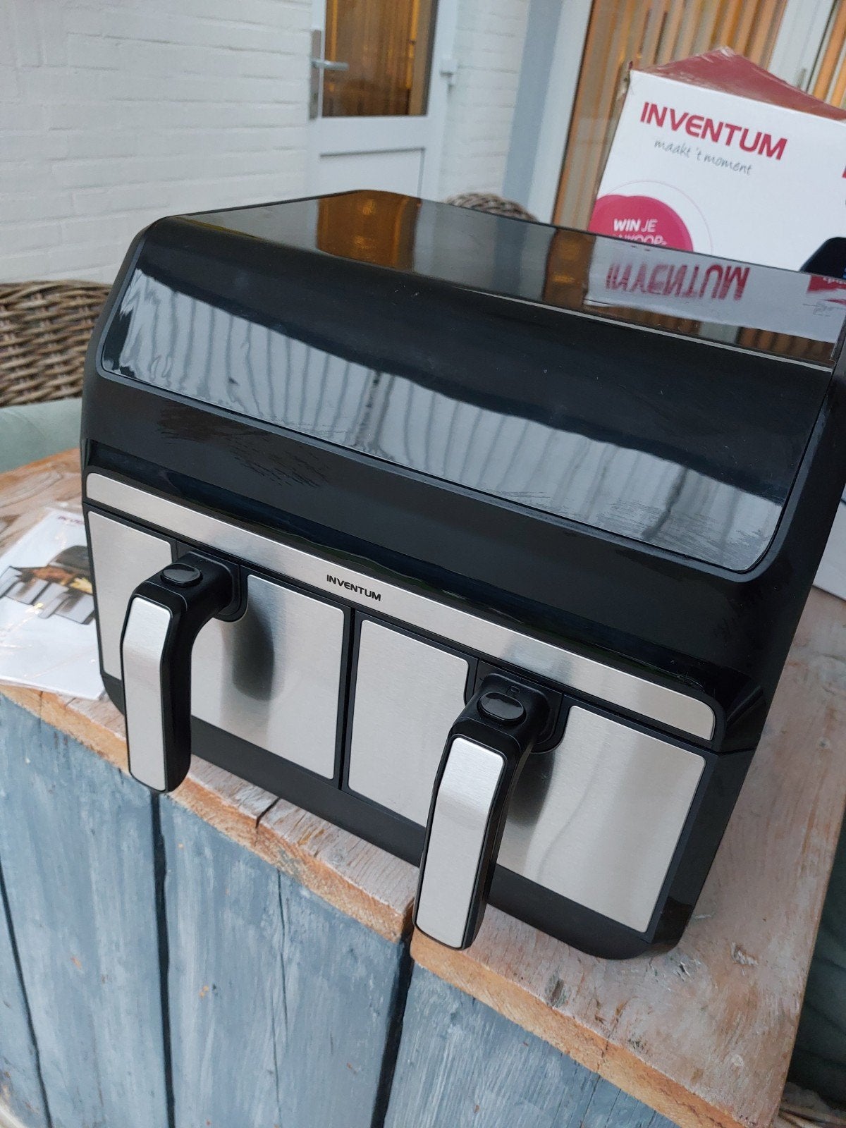 Inventum Dubbele Airfryer GF800HLD - In Nieuwstaat, Ophalen of Verzenden, Zo goed als nieuw