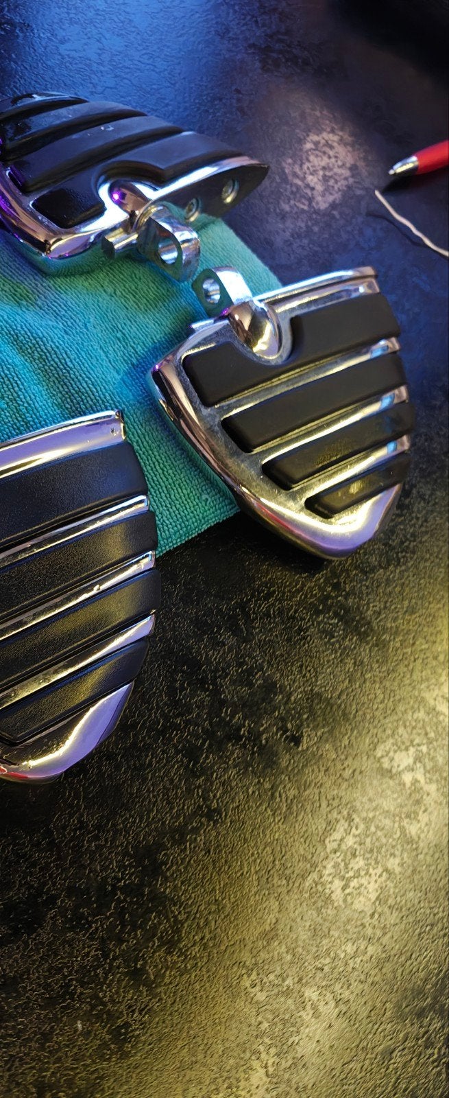 Harley Davidson Voetsteunen - Set van 4 floorboards, Ophalen of Verzenden, Gebruikt