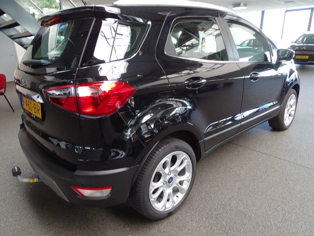 Ford EcoSport 1.0 EcoBoost Titanium Trekhaak, Camera, Cruise, Auto's, Ford, Gebruikt, Euro 6, Ecosport, Zwart