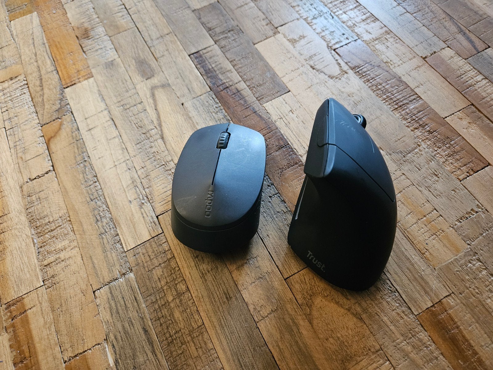 Ergonomische draadloze muis van Trust en Rapoo, Computers en Software, Rechtshandig, Muis, Gebruikt, Trust, Rapoo
