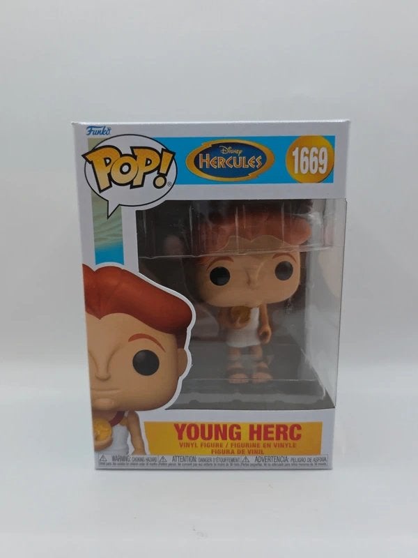 Funko Pop Disney Hercules Young Herc #1669, Funko, LLC 2802 Wetmore Avenue Everett, WA 98201, USA E-mail: support@funko.com, Funko, LLC 2802 Wetmore Avenue Everett, WA 98201, USA E-mail: support@funko.com