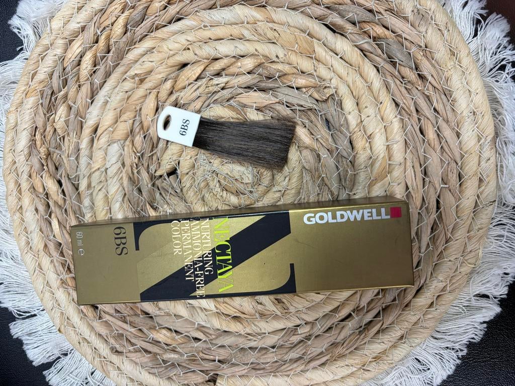 Goldwell Nectaya 6BS Ammonia-vrije Permanente Haarkleur, Ophalen of Verzenden, Nieuw, Overige typen