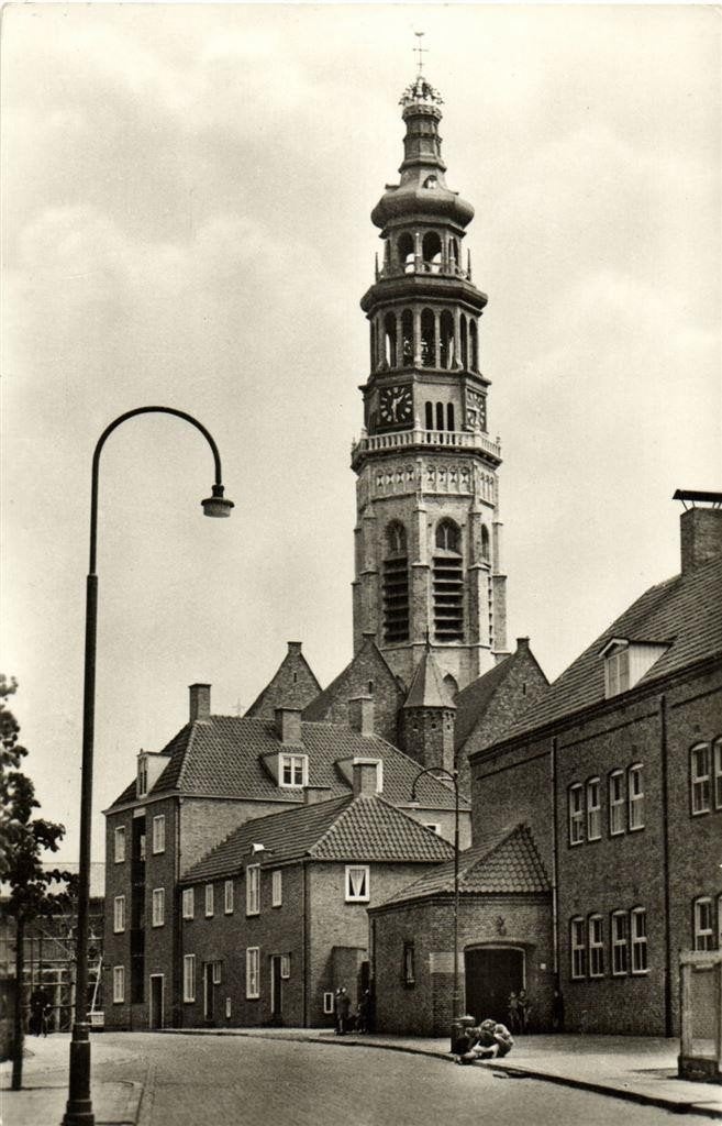 Middelburg, Lange Jan - jongens - 1959 gelopen, Ophalen of Verzenden, 1940 tot 1960, Gelopen, Zeeland