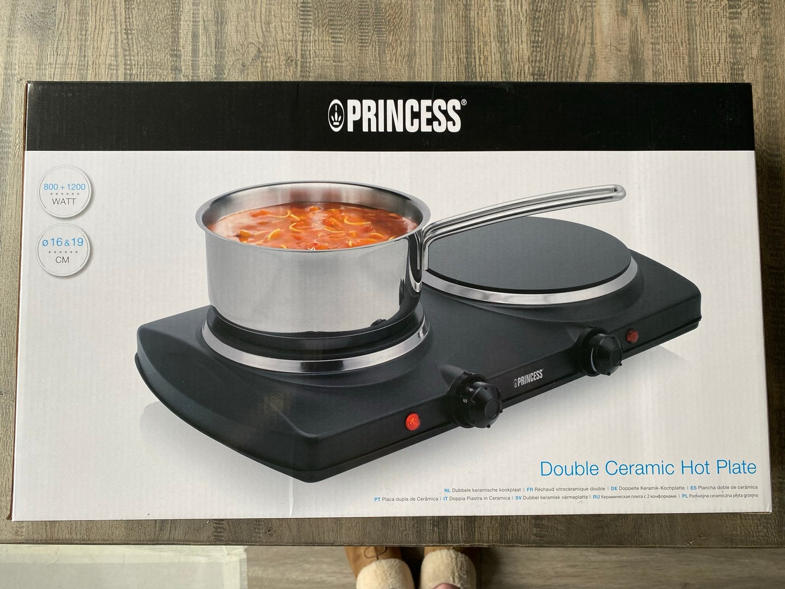 Princess Dubbele Keramische Kookplaat - Zo goed als nieuw, Ophalen, Keramisch, 3 kookzones of minder, Zo goed als nieuw