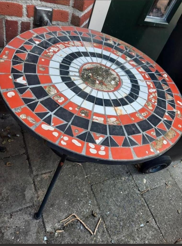 2 tuin terras mozaïek tafeltjes., Ophalen