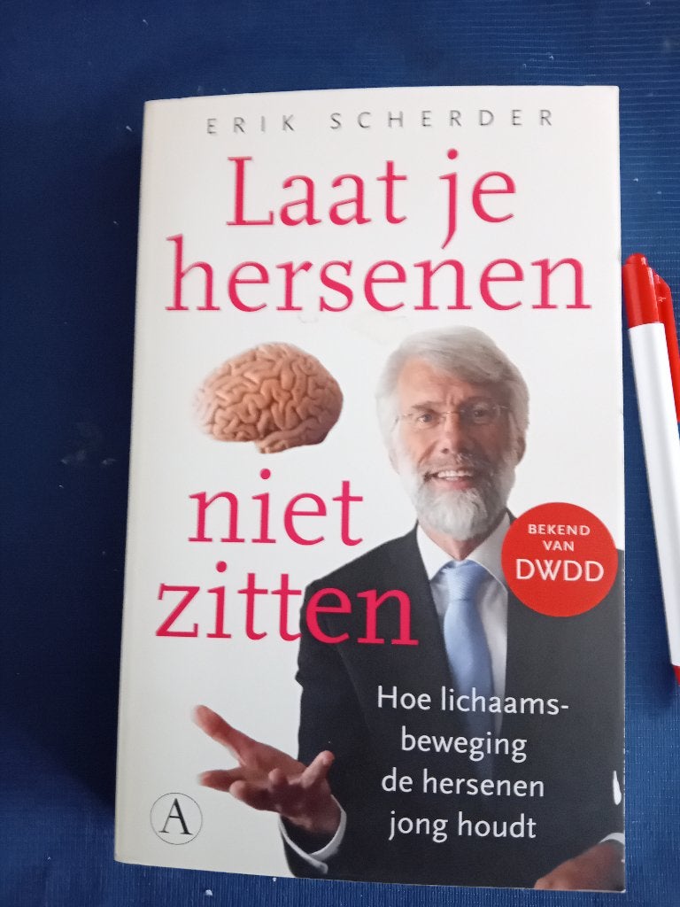 Erik Scherder. Laat je hersenen niet zitten., Ophalen of Verzenden, Zo goed als nieuw