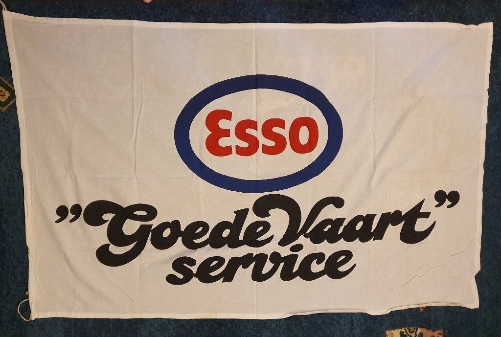 Esso vlag,  135 x 90 cm, Verzenden, Gebruikt