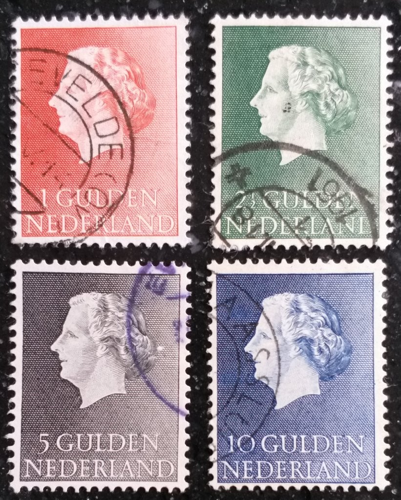 POSTZEGELS NEDERLAND 1954-1957 JULIANA GESTEMPELD, Verzenden, Na 1940, Gestempeld