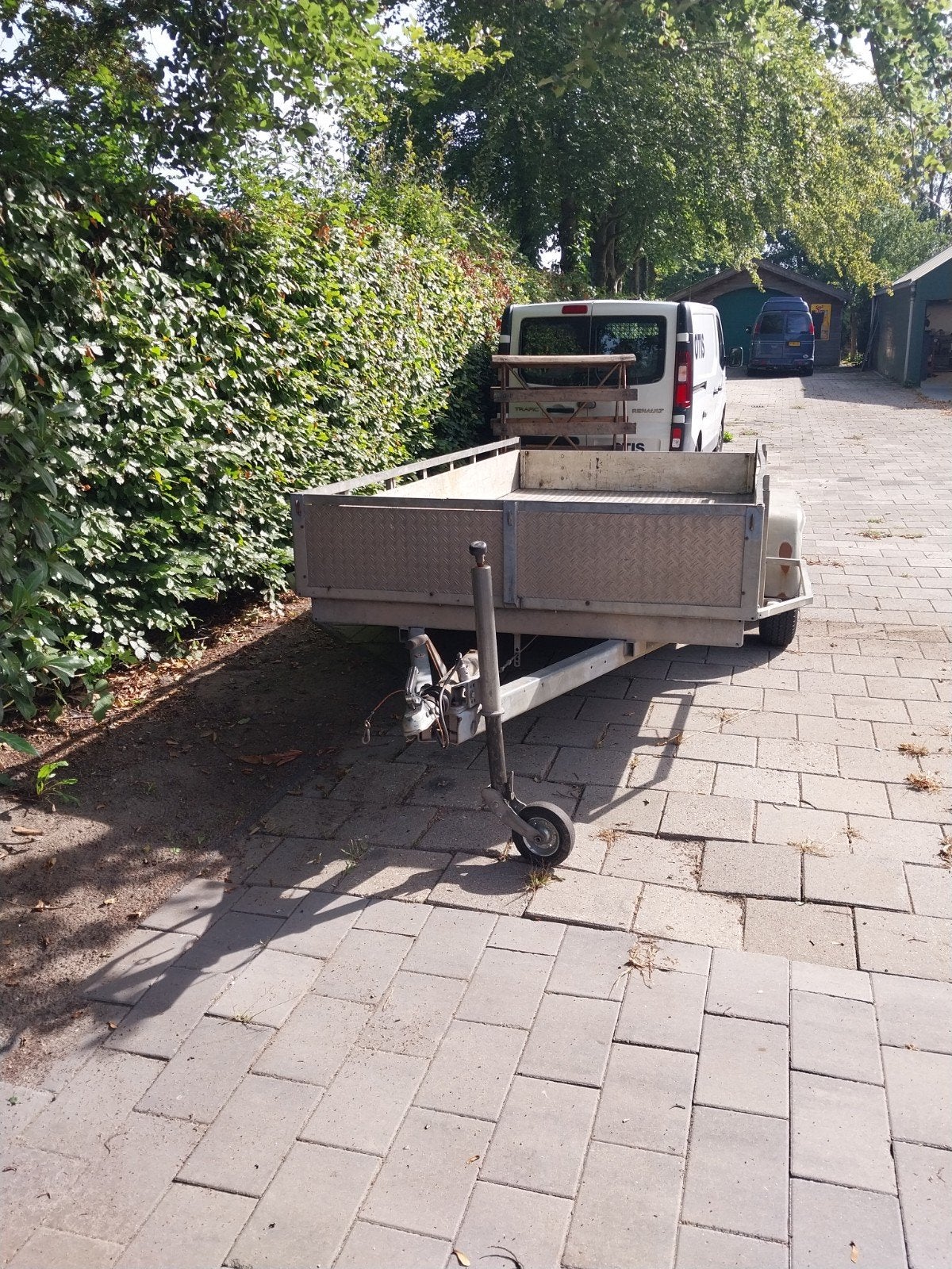 Aanhangwagen met nieuwe betonplex platen (2700 kg), Auto diversen, Aanhangers en Bagagewagens, Ophalen, Gebruikt