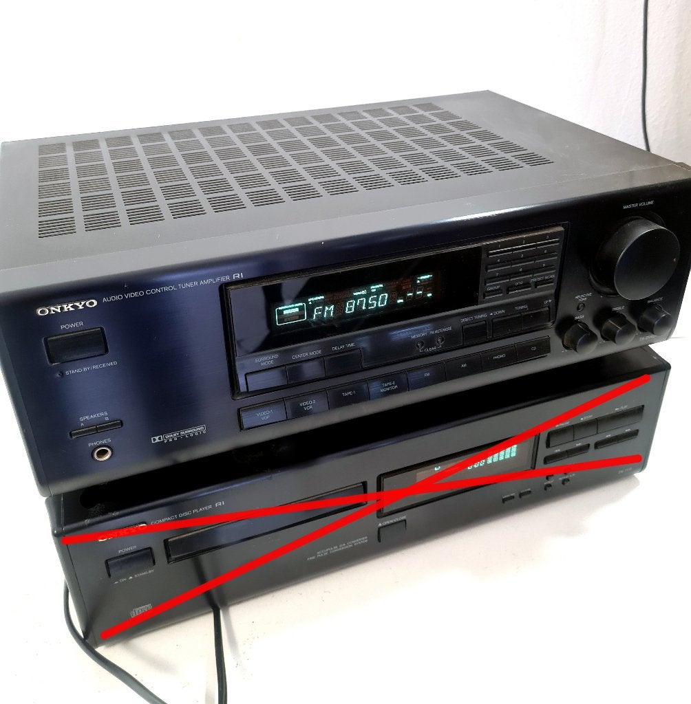 Onkyo TX-SV424 receiver, Ophalen of Verzenden, Gebruikt, 60 tot 120 watt, Onkyo