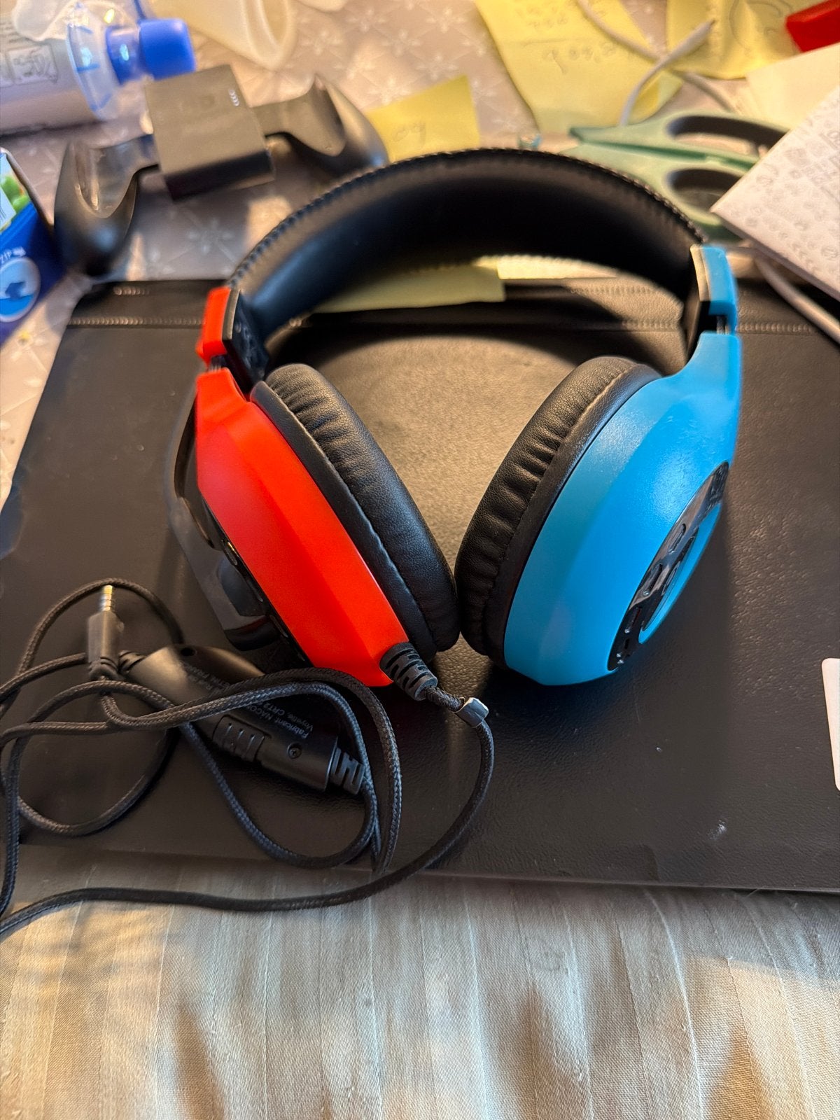 Gaming koptelefoon - Rood/Blauw - Over-ear, Audio, Tv en Foto, Koptelefoons, Overige merken, Meerkleurig, Ophalen of Verzenden