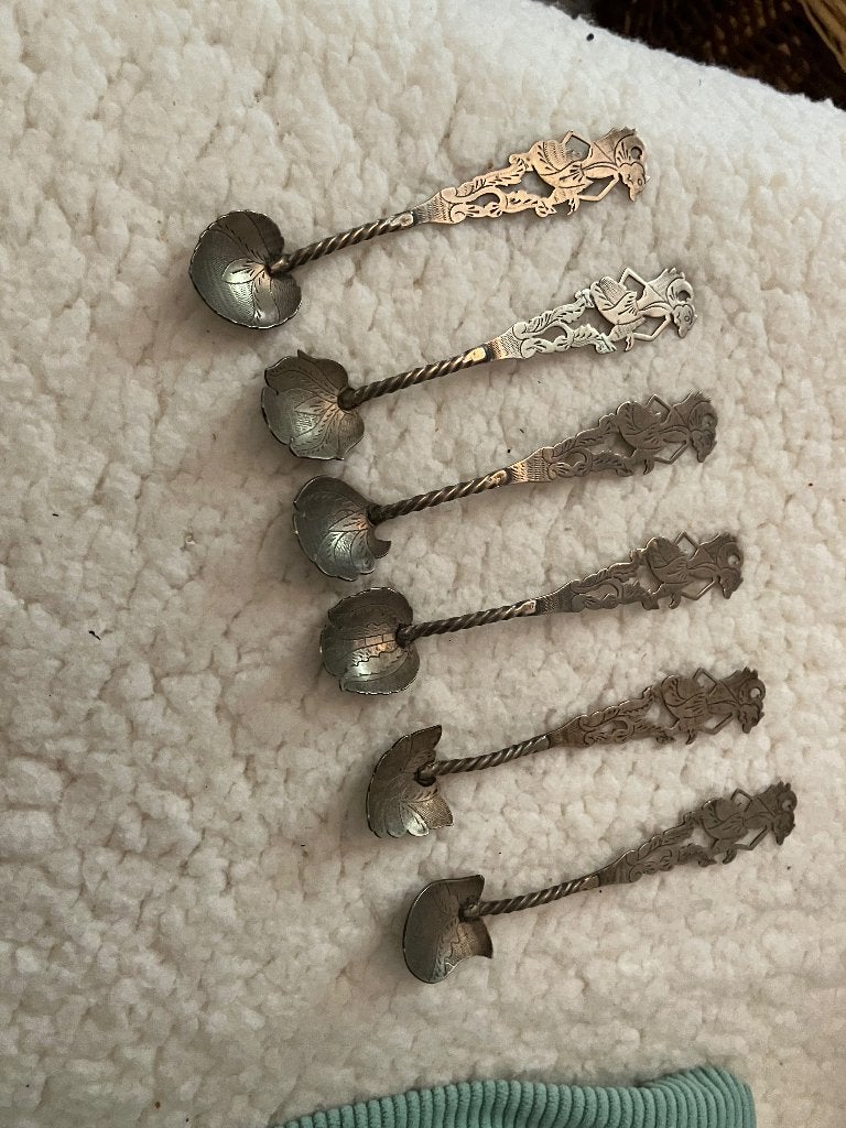 Djokja zilver lepeltjes, Antiek en Kunst, Ophalen of Verzenden, Zilver