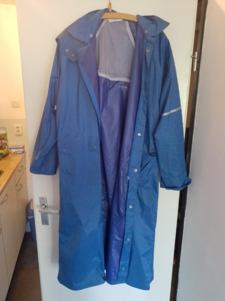 Lange blauwe regenjas maat 42, Ophalen, Nieuw, Regenjas, Heren