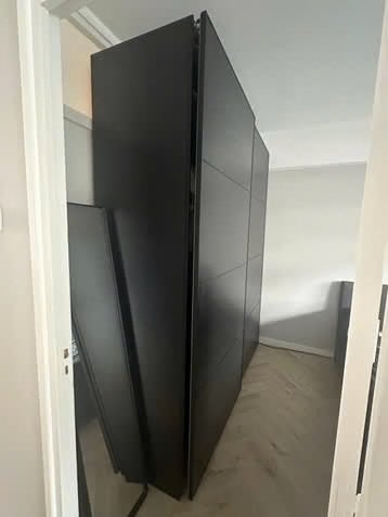 Ikea Pax kledingkast - Zwartbruin, Ophalen, Gebruikt, 100 tot 150 cm, 200 cm of meer