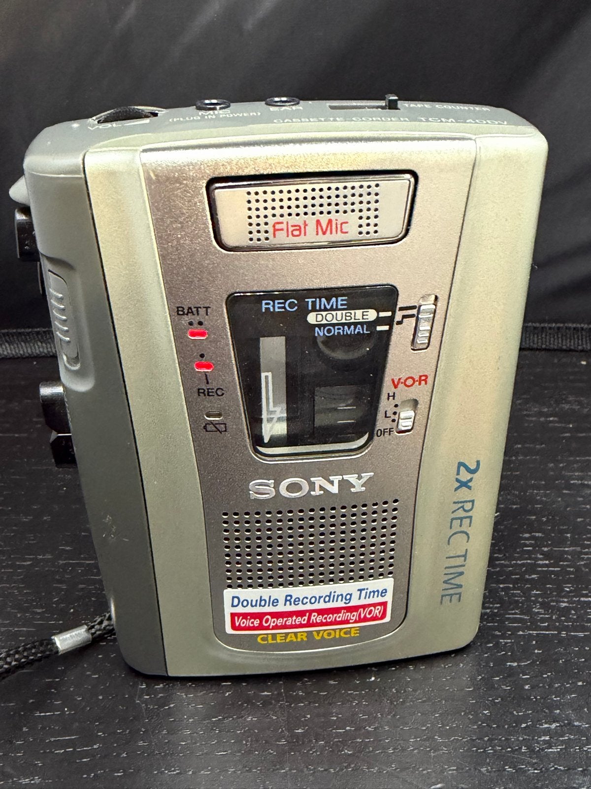 Sony Cassette-Corder TCM-40DV met ingebouwde speaker, Walkman, Ophalen of Verzenden, X, X