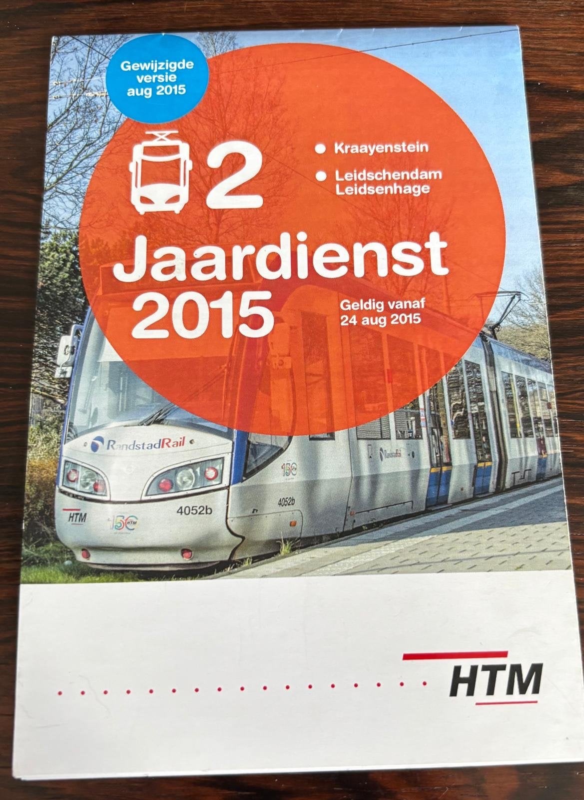 HTM Jaardienst 2015 Tram 2 Kraayenstein Leidschendam, Ophalen of Verzenden, Zo goed als nieuw, Tram, Overige typen