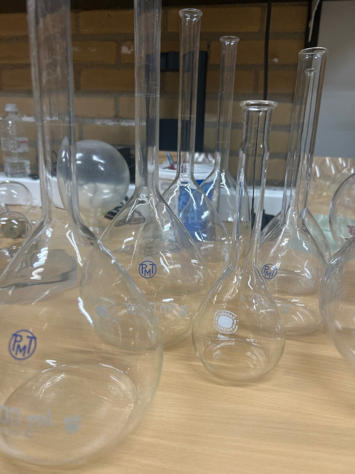 Diverse laboratorium kolven - Glaswerk, Ophalen