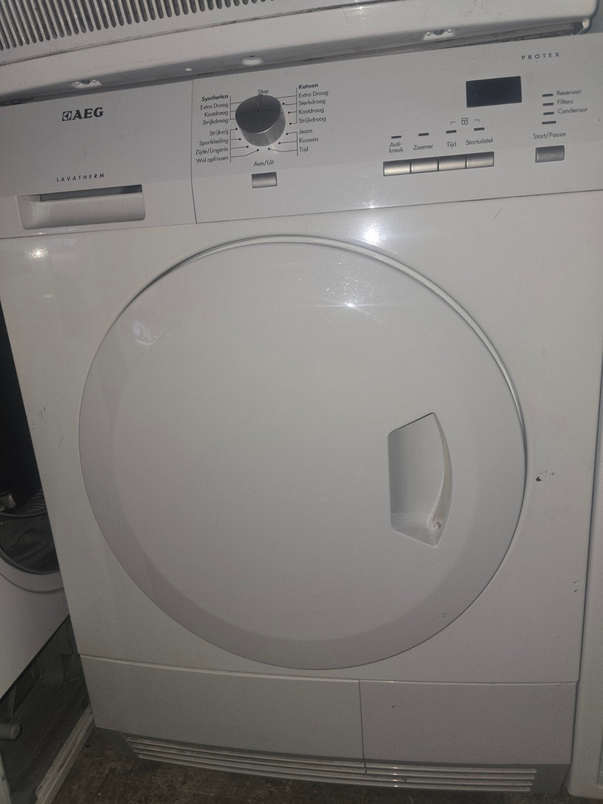 AEG Lavatherm Protex warmtepompdroger 8 kilo A++, 6 tot 8 kg, Gebruikt, Anti-kreukfase, Ophalen of Verzenden