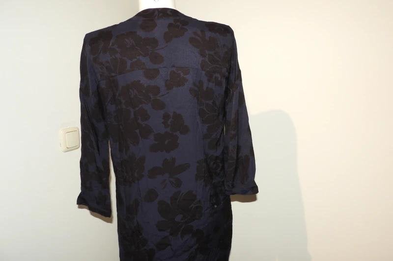 Essentiel Antwerp nacht blauwe jurk zwart motief mt 36/38, Kleding | Dames, Jurken, Verzenden, Zwart, Zo goed als nieuw, Essentiel Antwerp