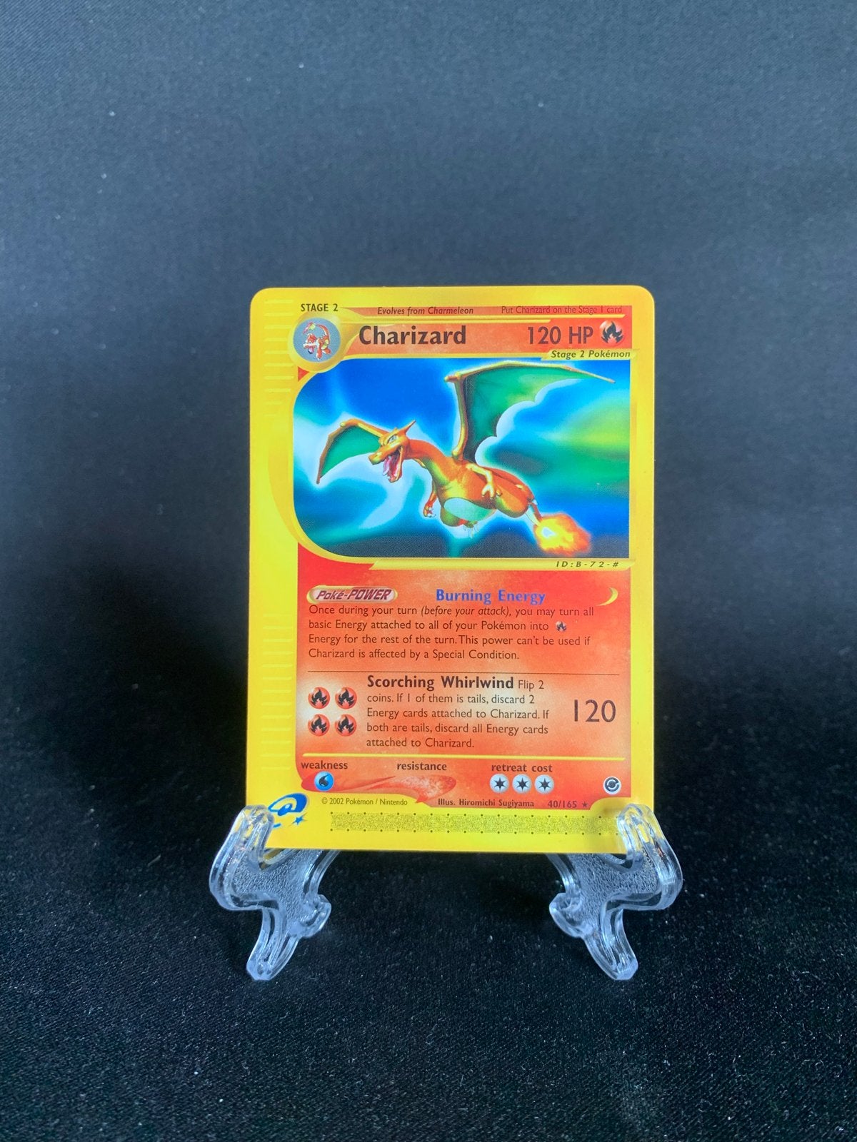Charizard 40/165 Expedition pokemon kaart, Ophalen of Verzenden, Zo goed als nieuw, Losse kaart