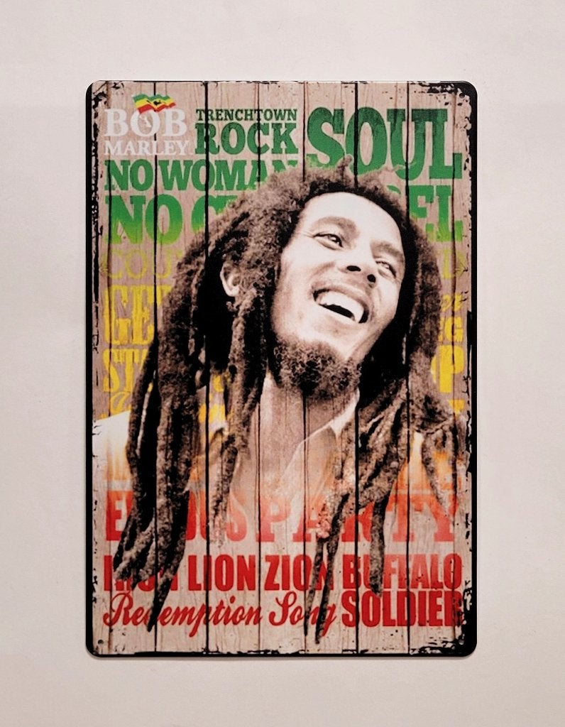 Bob Marley Songs reclamebord van metaal wandbord decoratie, Info@deconoord.nl, Deco Noord, Nieuw, Ophalen of Verzenden
