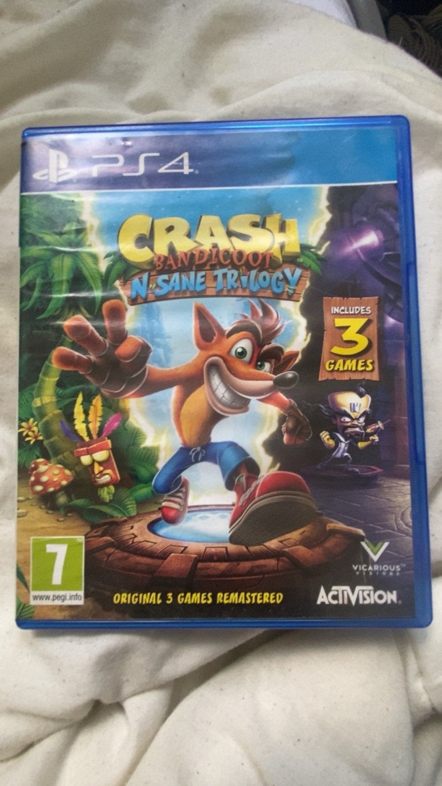 Crash Bandicoot N. Sane Trilogy PS4 - Remastered Klassieker, Gebruikt, 1 speler, Vanaf 7 jaar, Ophalen