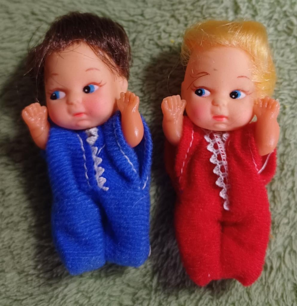 Setje lucifer poppenhuis popjes, Ophalen of Verzenden, Zo goed als nieuw, Poppenhuis