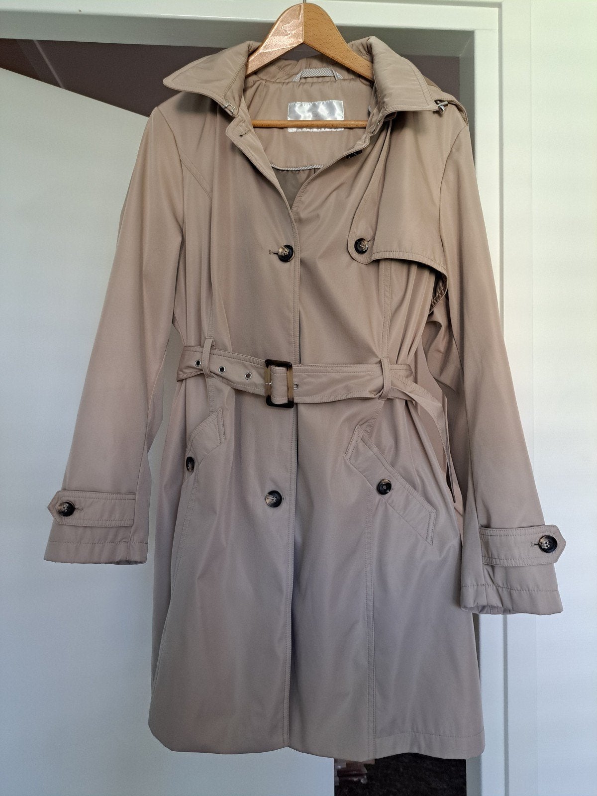 Trenchcoat jas So Soire 46, So Soire, Beige, Maat 46/48 (XL) of groter, Ophalen of Verzenden