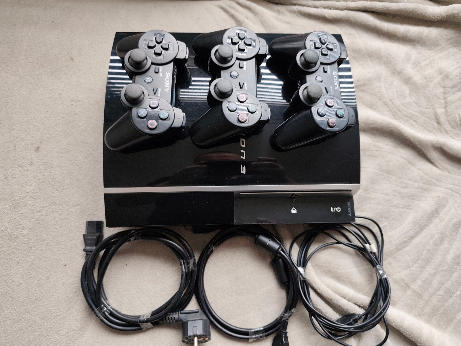 Sony PS3 Fat CECHL04 80GB + 30 games + 3 controllers, Ophalen of Verzenden