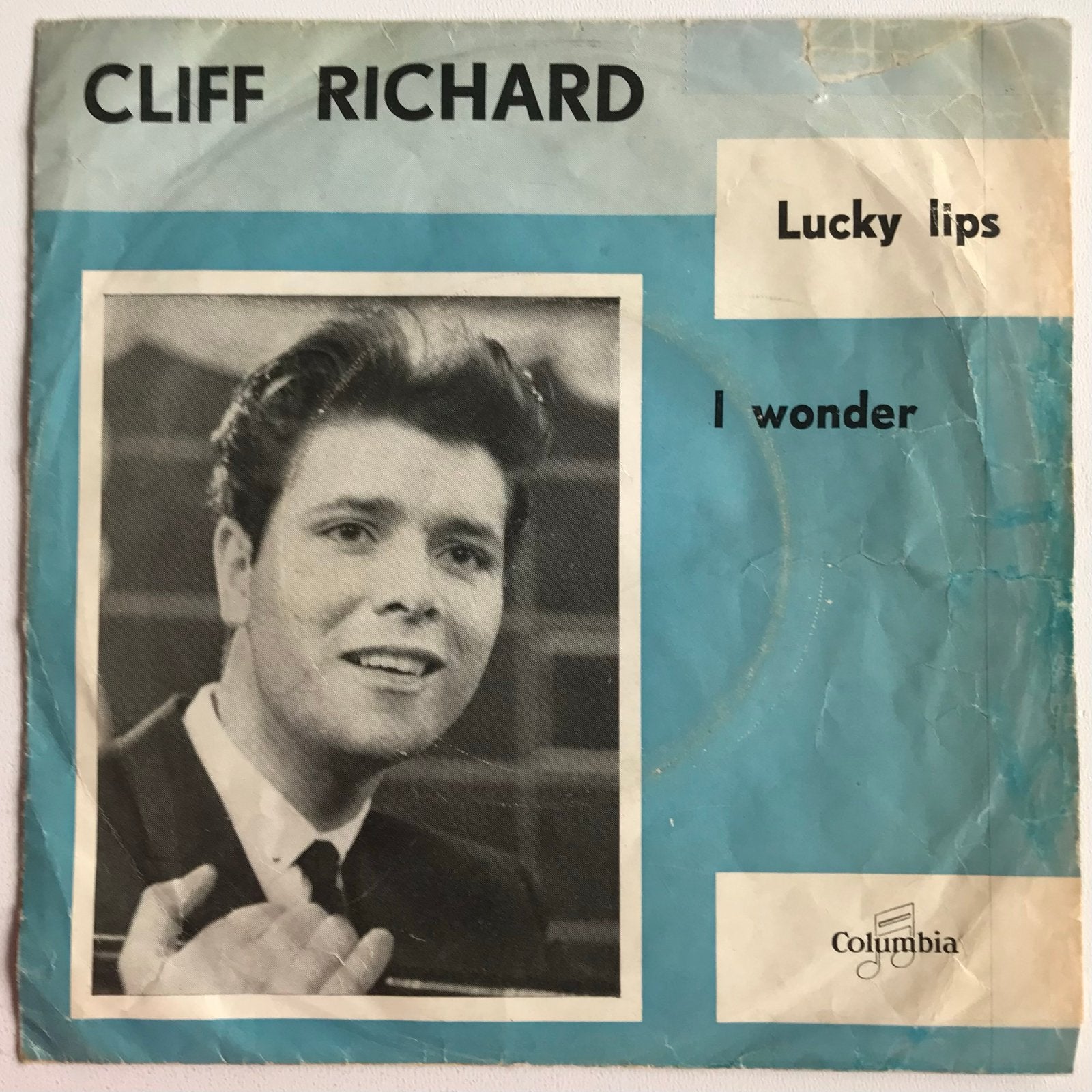 Cliff Richard - Lucky Lips / I Wonder - 7 inch vinyl single, Cd's en Dvd's, Vinyl Singles, Gebruikt, 7 inch, Ophalen of Verzenden