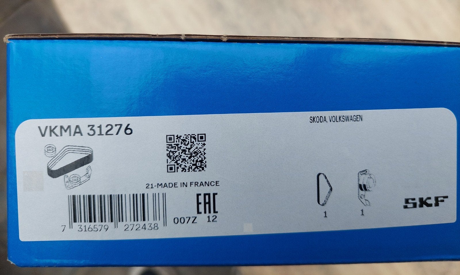 SKF Multiriemset VKMA 31276 voor Skoda Volkswagen, Ophalen of Verzenden, Nieuw, Skoda