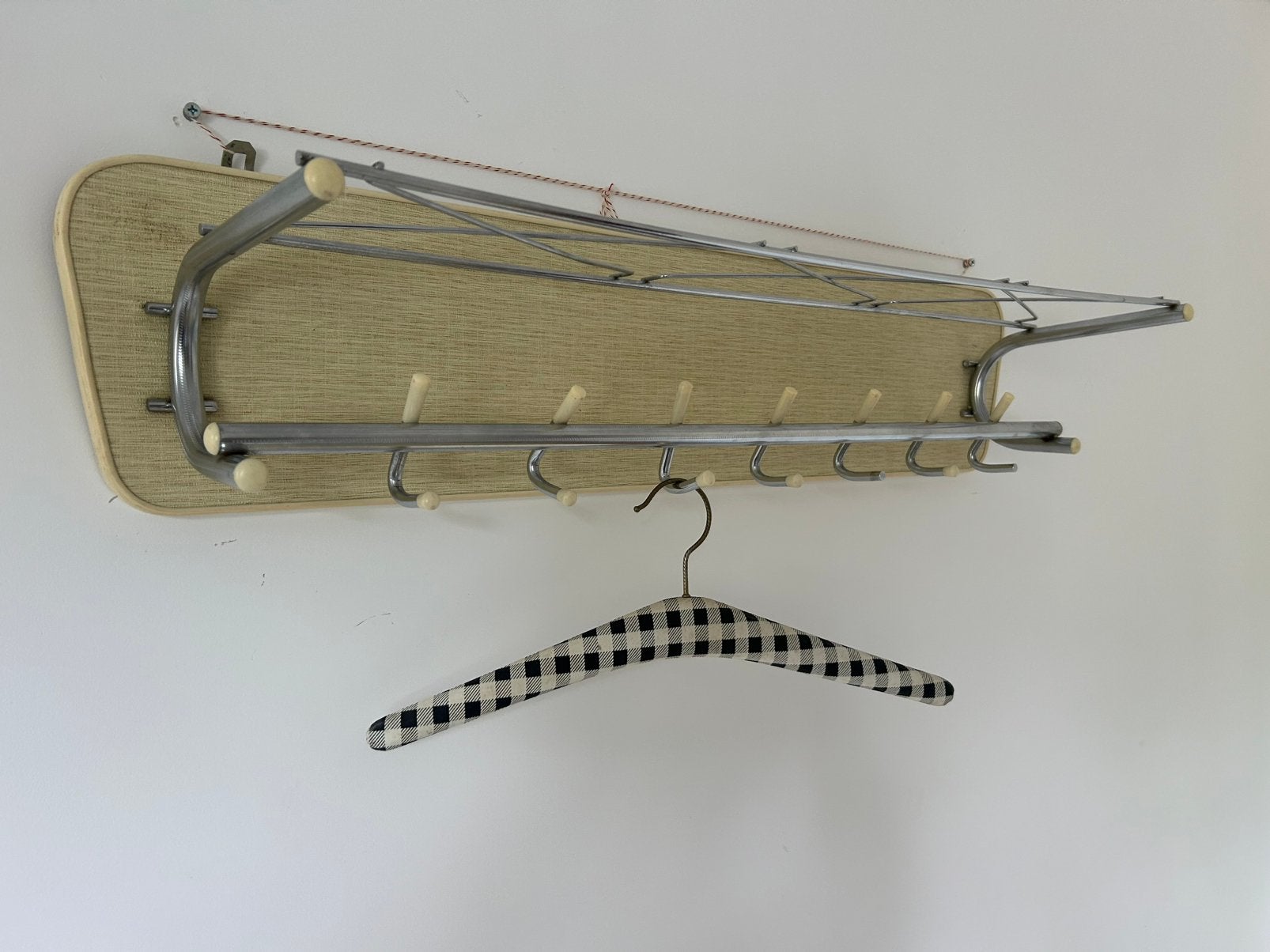 vintage kapstok met hoedenplank, Overige materialen, Gebruikt, Minder dan 100 cm, Ophalen