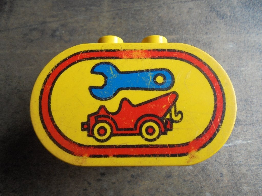 Lego Duplo Brick 2x4x2 Rounded Ends (zie foto's) 3, Ophalen of Verzenden, Gebruikt, Losse stenen, Duplo