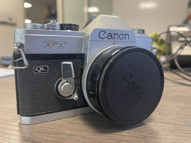 Canon FT met life size adapter, Ophalen, Gebruikt, Spiegelreflex, Canon