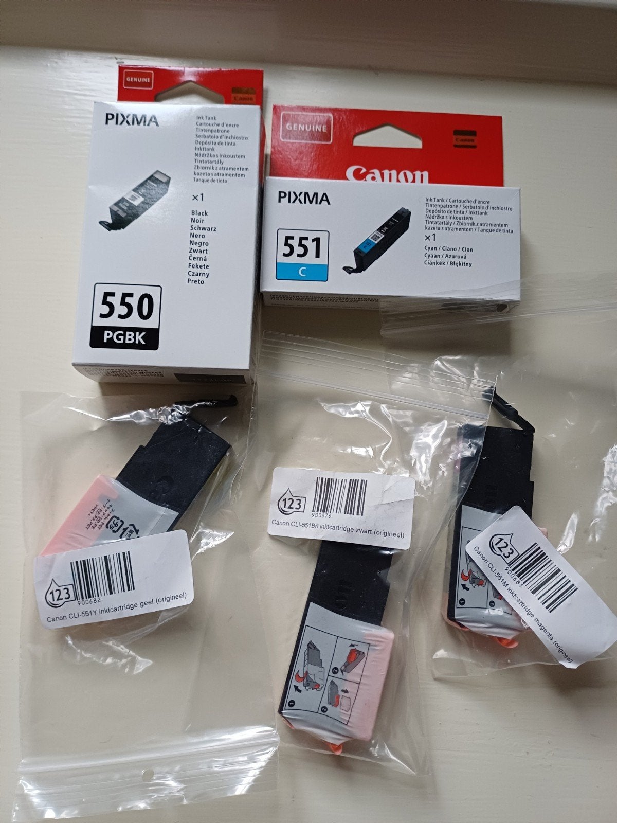 Canon PIXMA originele cartridges, Ophalen of Verzenden, Nieuw, Cartridge, Canon Pixma