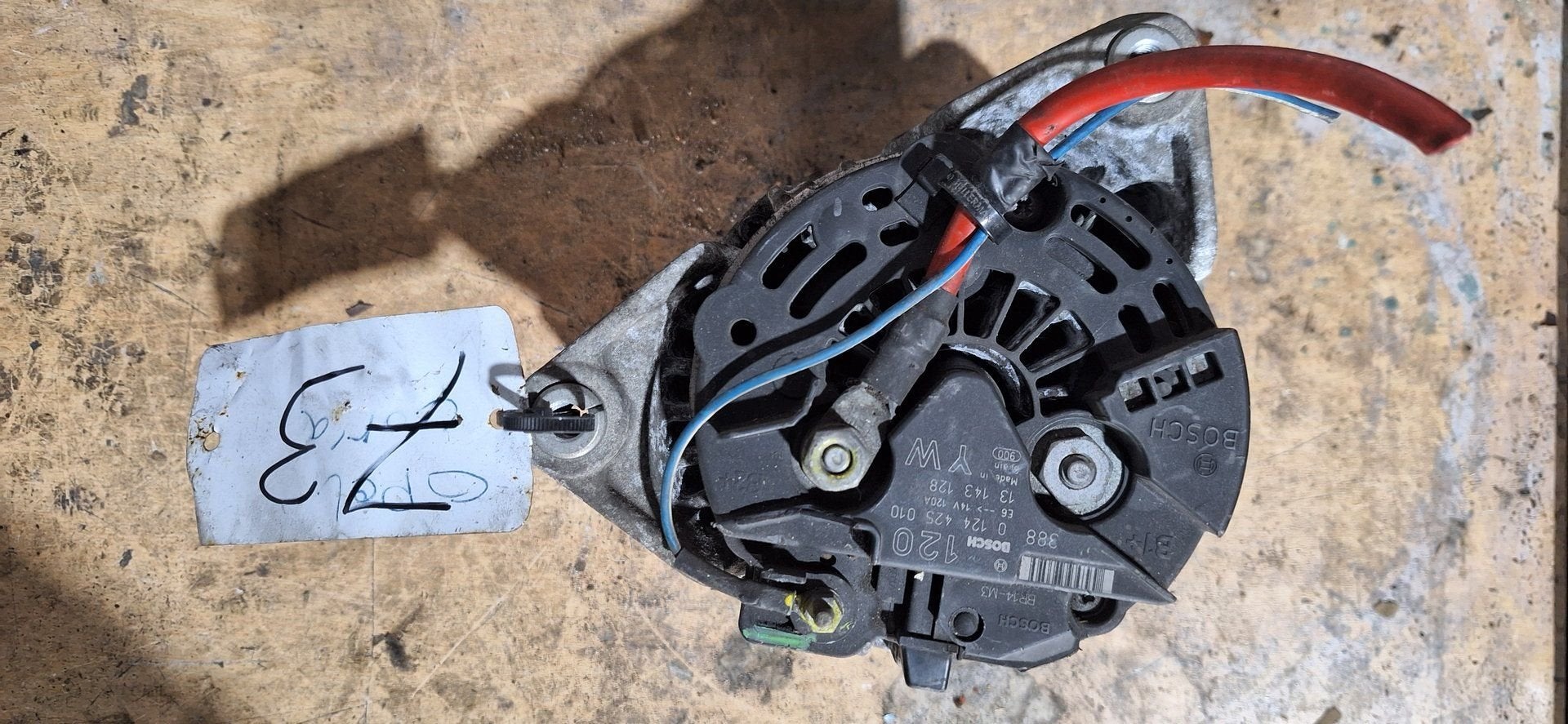 Originele Dynamo Bosch 120A Opel Zafira Astra Vectra 1.9 CDT, Auto-onderdelen, Gebruikt, -, -, Opel