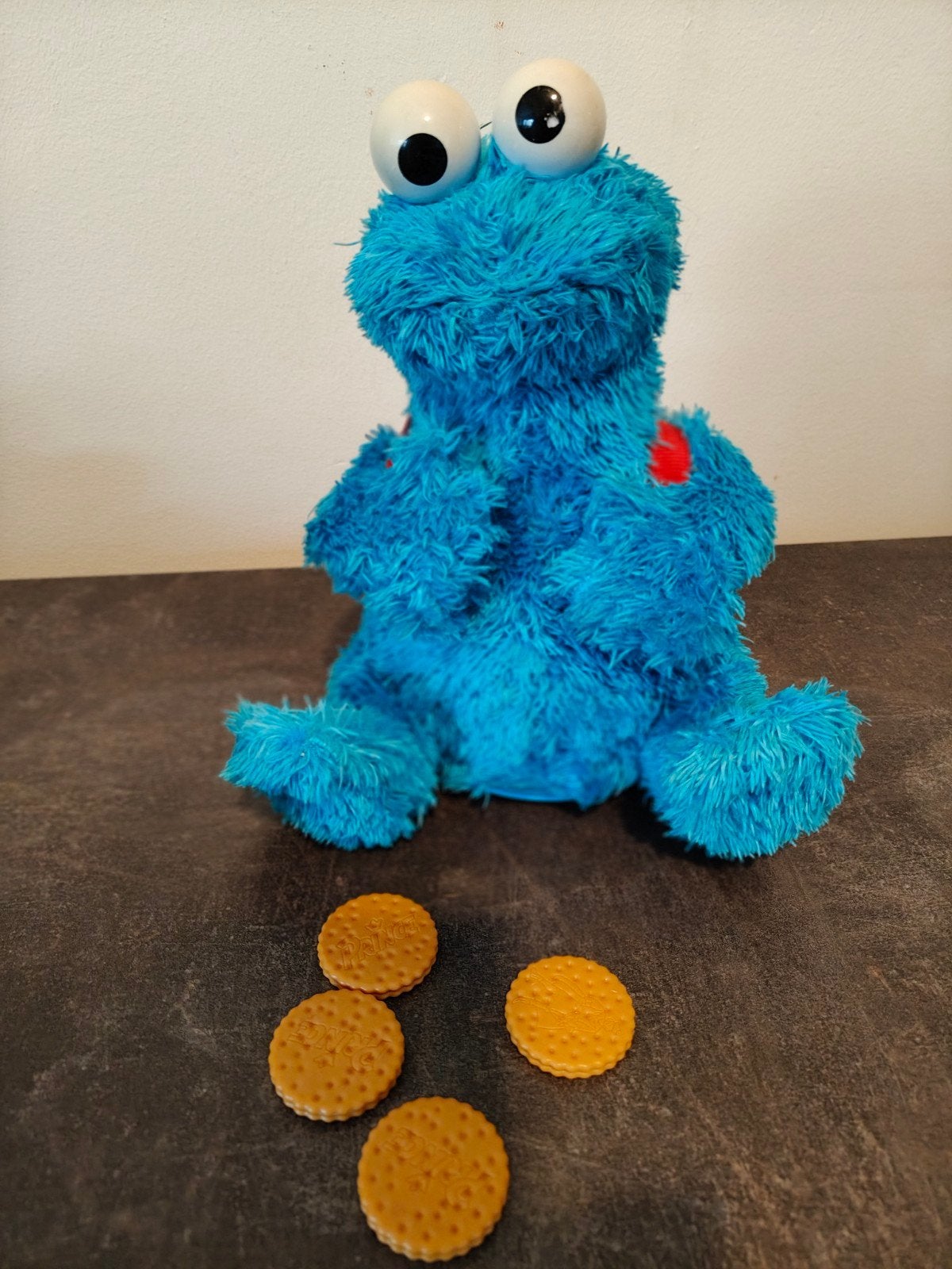 koekiemonster speelgoed/knuffel, Ophalen, Met geluid, Overige typen, Blauw