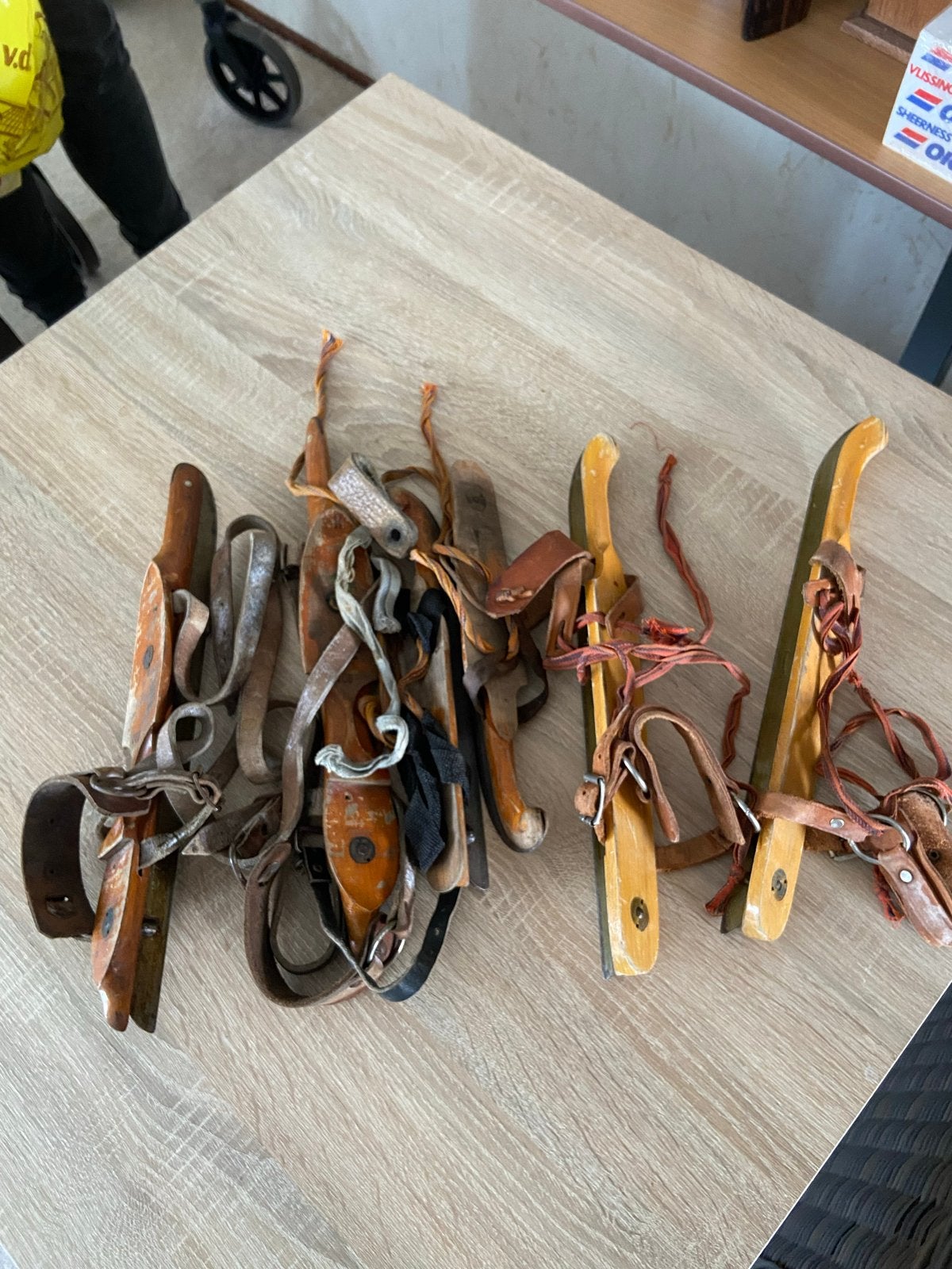 Vintage Friese doorlopers schaatsen - set van 2 paar, Sport en Fitness, Ophalen of Verzenden, Gebruikt, Friese doorlopers, Overige merken
